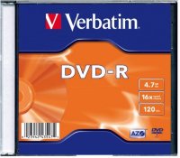 Диск DVD-R VERBATIM 4.7Гб 16x, 1шт., jewel case