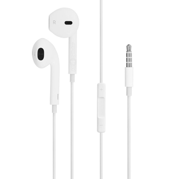 Наушники Apple EarPods 3.5 мм с микрофоном проводные
