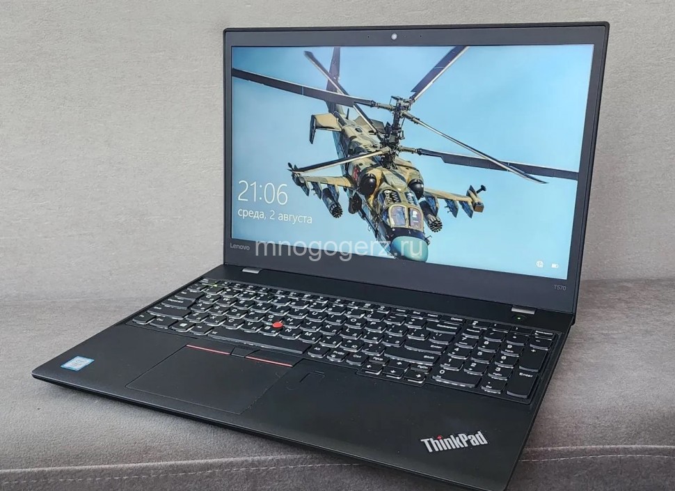 Ноутбук RFB ThinkPad T570 i5-6300U,8Gb,SSD 256Gb, HD Graphics 520, WiFi, BT, Cam, 15.6" IPS (1920x1080) Сенсорный, АКБ (7%), Win10Pro, BiosLock, 12 мес