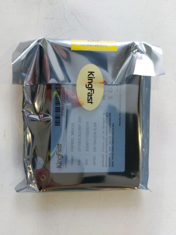 Жесткий диск SSD Kingfast PRO 6 360Gb SATA-III 2710DCS23BF-360 550/450MB/S