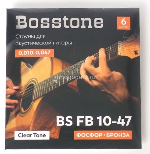 Струны для акустической гитары (фосфорная бронза) Bosstone BS FB (010-047)