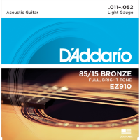 Струны D'Addario EZ910 для акустических гитар (бронза) 011-052