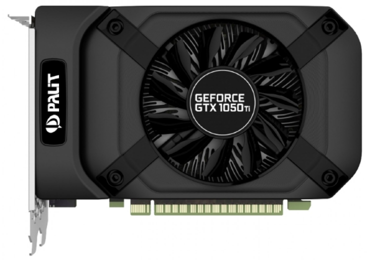 Видеокарта PALIT nVidia GeForce GTX 1050TI , PA-GTX1050Ti StormX 4G, 4ГБ, GDDR5, OEM