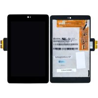 Блок дисплея с рамкой для ASUS ME370T (Nexus 7) черный (разбор)