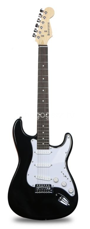 Электрогитара Bosstone SG-03 BK, 3 сингла, чехол
