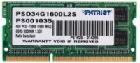 Модуль памяти для ноутбука PATRIOT PSD34G1600L2S DDR3L - 4ГБ 1600 МГц