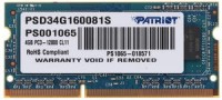Модуль памяти для ноутбука Patriot PSD34G160081S DDR3 4ГБ 1600, SO-DIMM