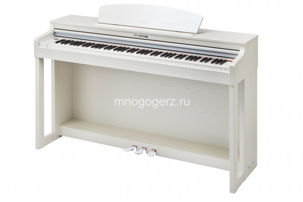 Kurzweil M130W WH Цифровое пианино, 88 молоточковых деревянных клавиш, полифония 256, цвет белый