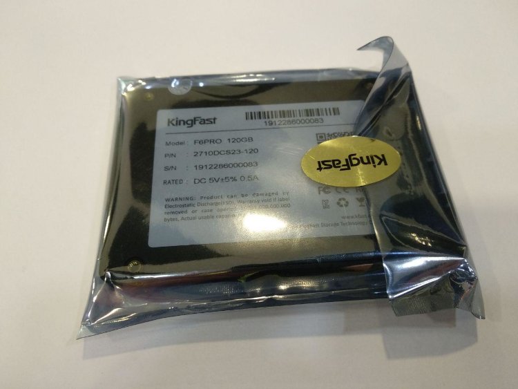 Жесткий диск SSD Kingfast PRO 6 120Gb SATA-III KF2710DCS23-120   550/450MB/S