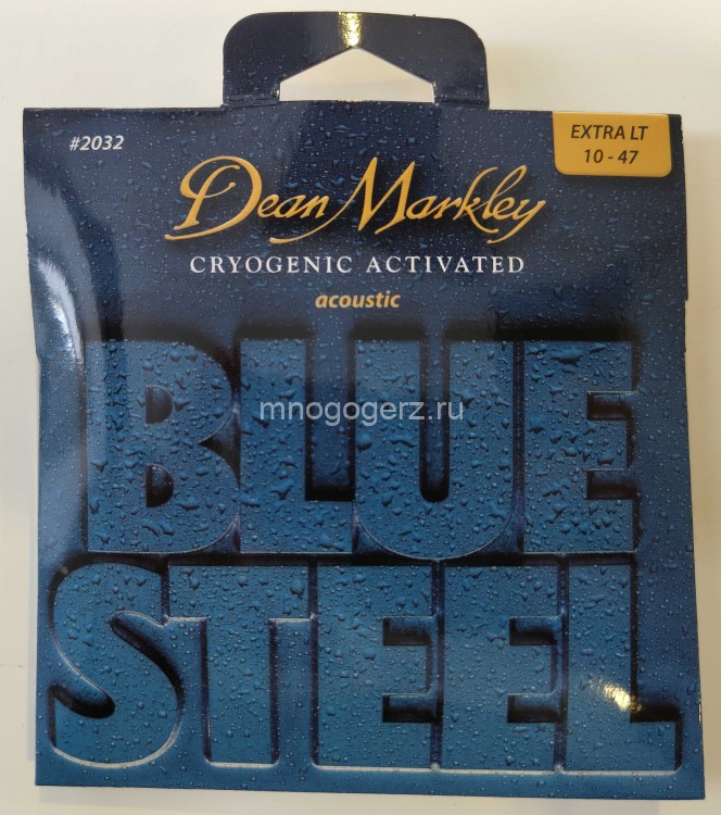 Струны Dean Markley BLUE STILL (#2032) для акустической гитары, латунь, (0.010 - 0.047)