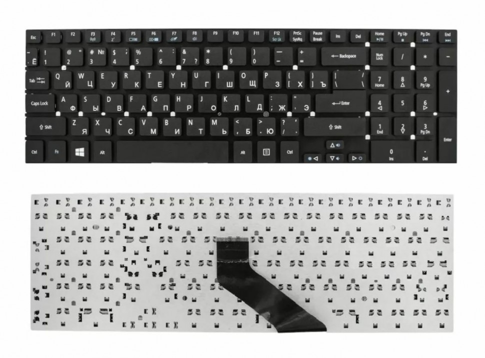 Клавиатура для ноутбука Acer Aspire 5755, 5830, 5830TG, E1-510, E1-522, E1-530, E1-530G, E1-532, E1-532G, E1-570, E1-570G, E1-572, E1-572G, E1-572PG,