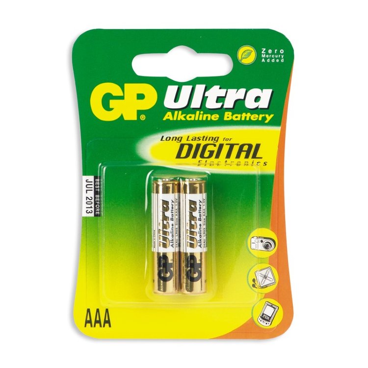 Батарея алкалиновая GP LR6/2BL Ultra 15A(LR6)-BL2  AA