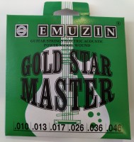 Струны Emuzin GOLD STAR MASTER <6ГСМ-03> для 6-стр. гитары нерж. сталь (.010-.046)