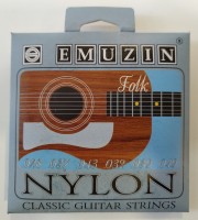 Струны Emuzin NYLON <6C361> для клас. гитары, серебр. медь (0.028 - 0.049)