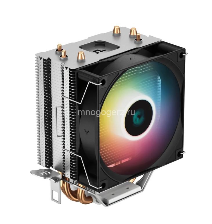 Кулер Deepcool AG300 LED с RGB подсветкой, основание - алюминий\медь, 3050 об/мин, 30.5 дБ, 4 pin, 150 Вт