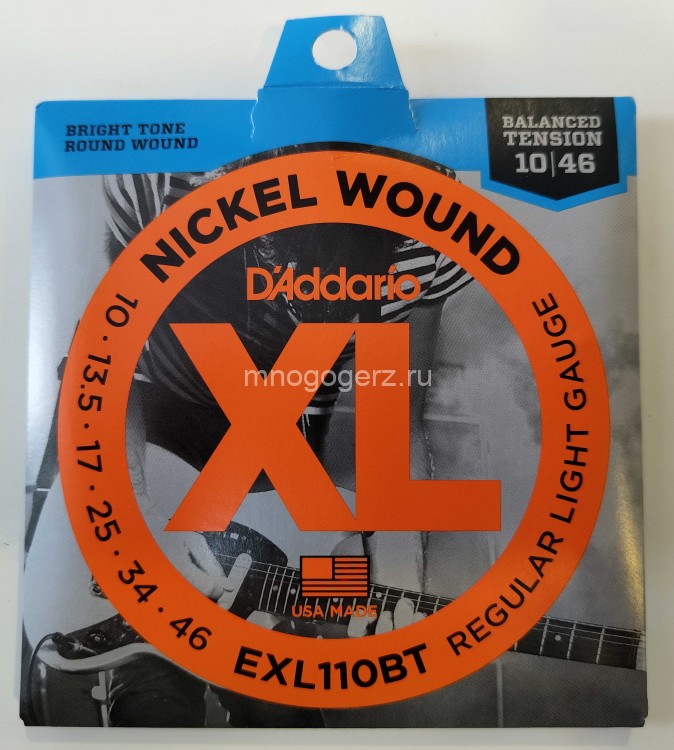 Струны для электрогитары D'Addario EXL110 XL NICKEL WOUND (10-46)