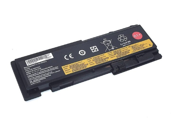 Аккумуляторная батарея для ноутбука Lenovo T430S (0A36287) 11.1V 4400mAh OEM черная 