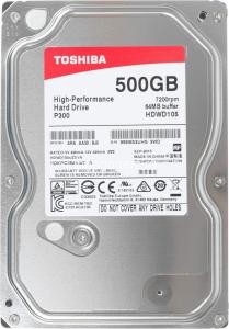 Жесткий диск HDD 3.5" Toshiba 500Gb <HDWD105UZSVA> SATA3, 7200rpm, 64Mb (P300)