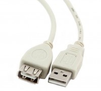 Кабель-удлинитель USB2.0 USB A(m) - USB A(f), ферритовый фильтр , 1.8м