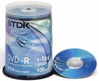 Диск TDK DVD-R 4.7Gb 16x